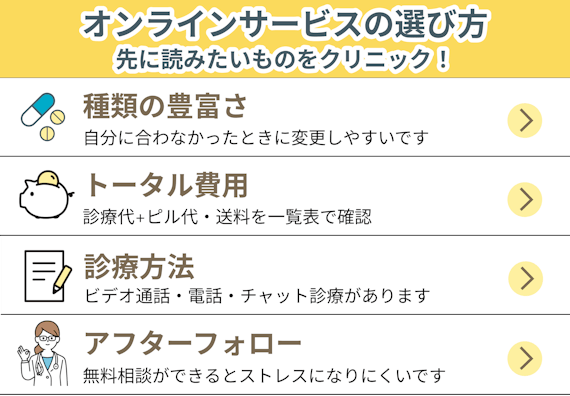 オンラインサービスの選び方